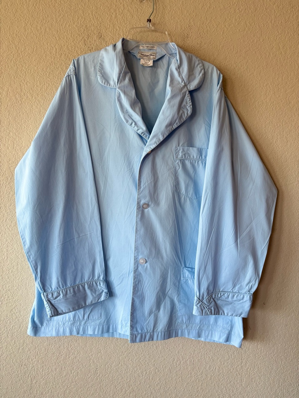 Vintage 1990s Christian‎ Dior Monsieur Men’s Pajama Sleep Shirt XL